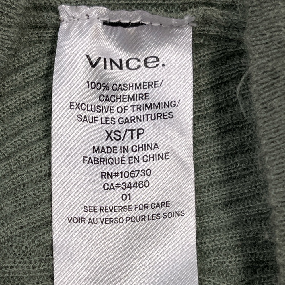 Vince Olive Ribbed Knit Top - Picture 8 of 8